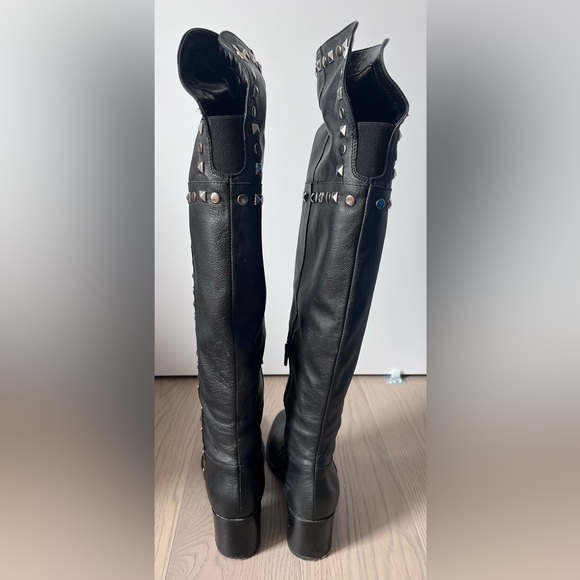 Genuine leather over the knee boots made in Italy - Picture 3 of 8